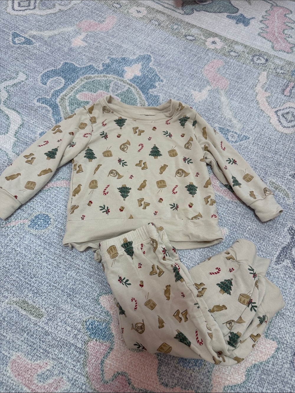 Purely Soft by Carters Christmas Jogger Set